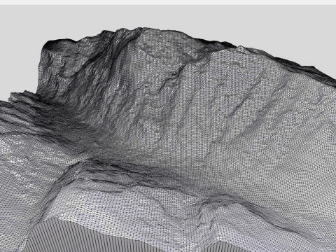 Montanha Calanda Glarus Alpes Su&iacute;&ccedil;a Modelo 3D
