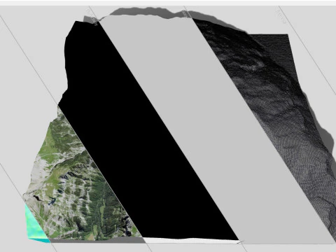 Montanha Calanda Glarus Alpes Su&iacute;&ccedil;a Modelo 3D