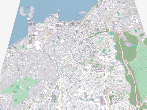 Cityscape Panama City 3D Model