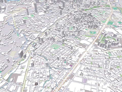 Cityscape Panama City 3D Model