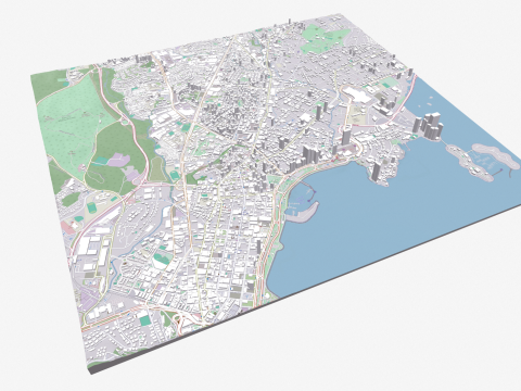 Cityscape Panama City 3D Model