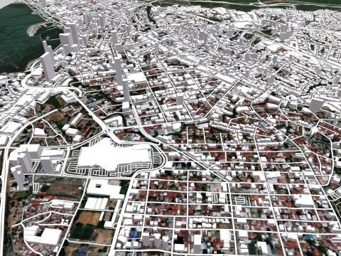 Cityscape Panama City 3D Model