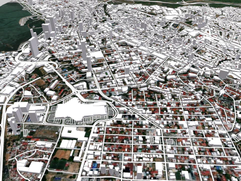 Cityscape Panama City 3D Model