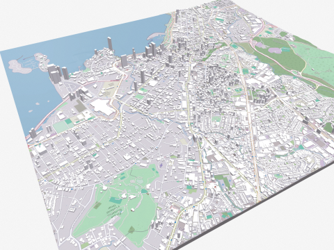 Cityscape Panama City 3D Model