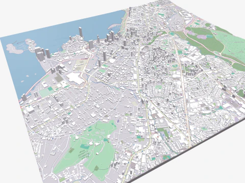 Cityscape Panama City 3D Model