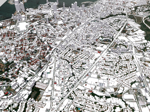 Cityscape Panama City 3D Model