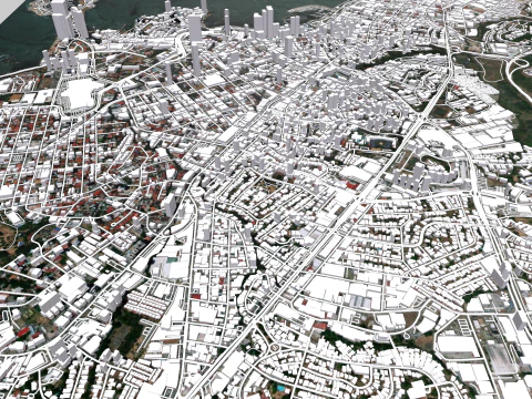 Cityscape Panama City 3D Model