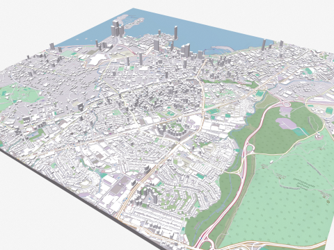 Cityscape Panama City 3D Model