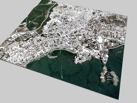 Cityscape Panama City 3D Model