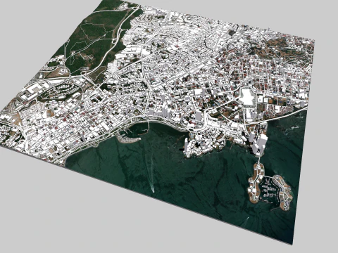 Cityscape Panama City 3D Model
