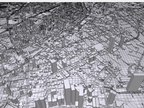 Cityscape Panama City 3D Model