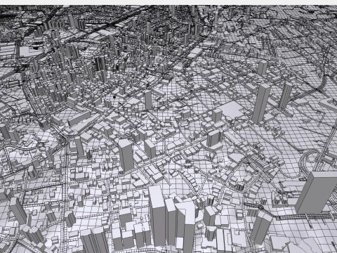 Cityscape Panama City 3D Model