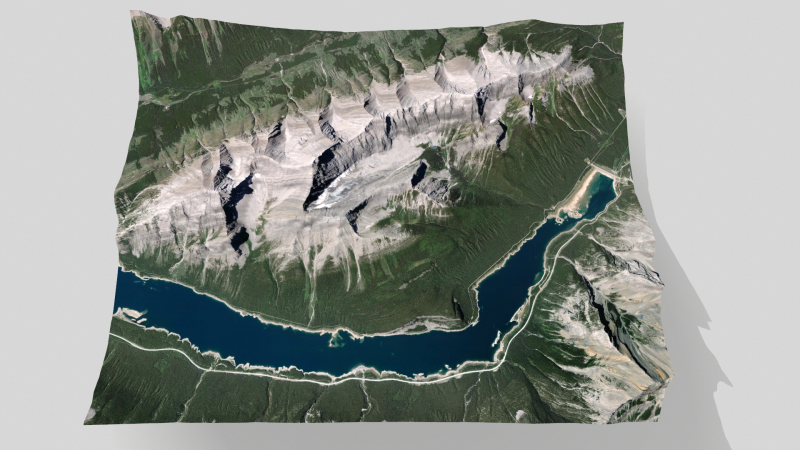 Old Goat Mountain Kananaskis County Alberta Canada Modèle 3D .c4d .max .obj .3ds .fbx .stl .blend