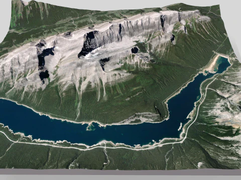 Old Goat Mountain Kananaskis County Alberta Canada 3D Model