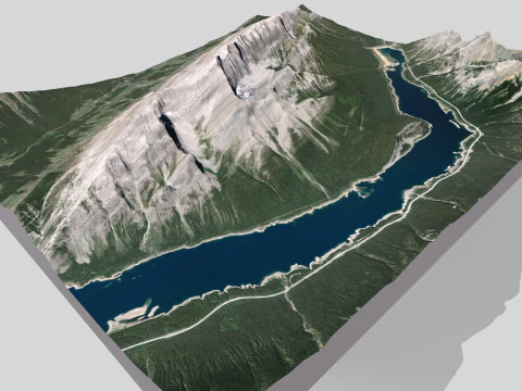 Old Goat Mountain Kananaskis County Alberta Canada 3D Model