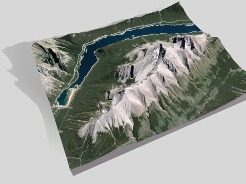 Old Goat Mountain Kananaskis County Alberta Canada 3D Model