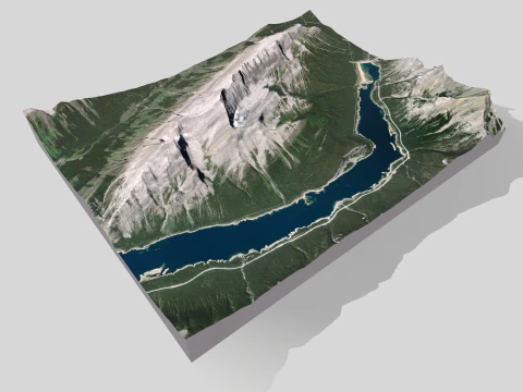 Old Goat Mountain Kananaskis County Alberta Canada 3D Model