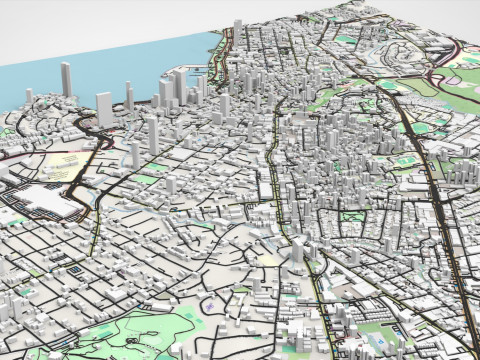 Cityscape Izmir Turkey Modelo 3D