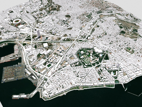 Cityscape Izmir Turkey Modelo 3D
