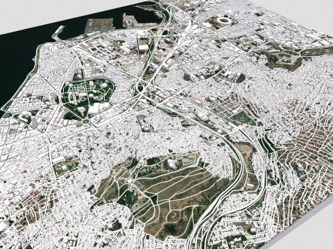 Cityscape Izmir Turkey Modelo 3D