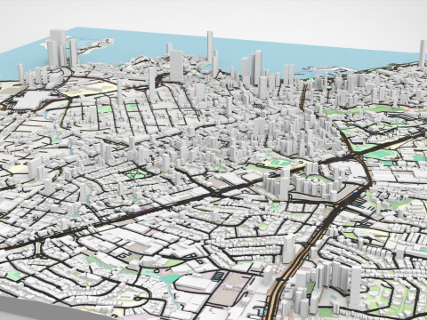 Cityscape Izmir Turkey Modelo 3D