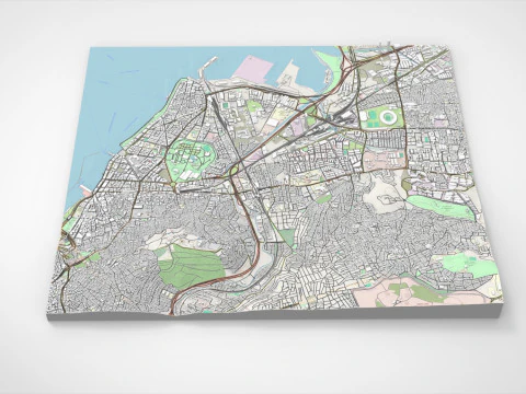 Paisaje urbano Izmir Turqu&iacute;a Modelo 3D