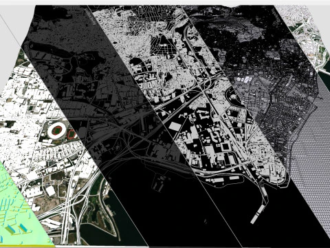 Paisaje urbano Izmir Turqu&iacute;a Modelo 3D