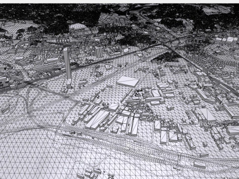 Paisaje urbano Izmir Turqu&iacute;a Modelo 3D