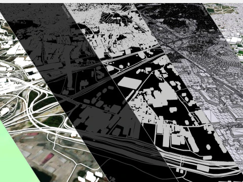 Paisaje urbano Izmir Turqu&iacute;a Modelo 3D