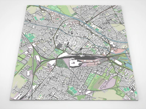 Cityscape Douai France 3D Model