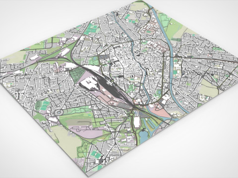 Cityscape Douai France Modelo 3D
