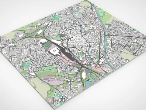 Cityscape Douai France 3D Model