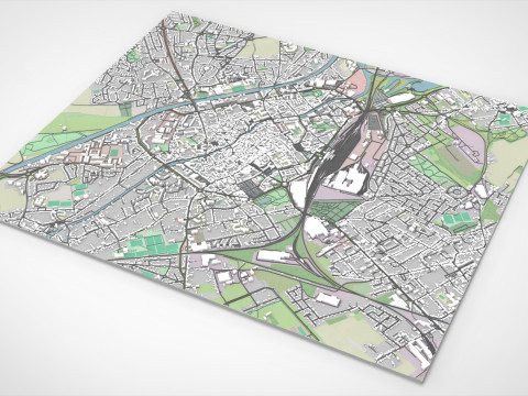 Cityscape Douai France Modelo 3D