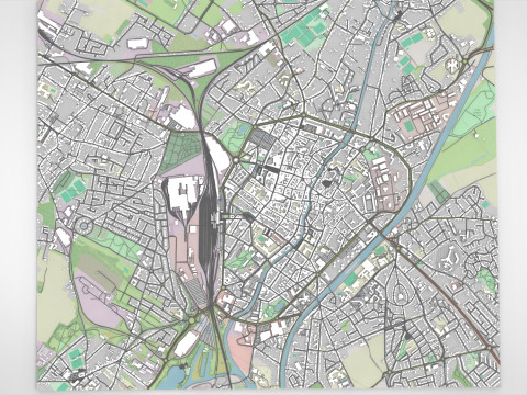 Cityscape Douai France Modelo 3D