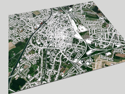 Cityscape Douai France Modelo 3D