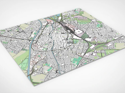 Cityscape Douai France 3D Model