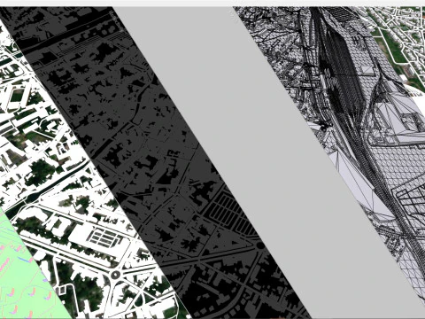 Cityscape Douai France 3D Model