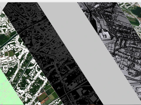 Cityscape Douai France 3D Model