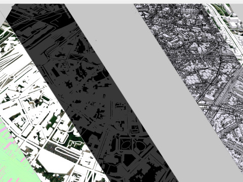 Cityscape Mons Belgium 3D Model