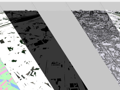 Cityscape Mons Belgium 3D Model