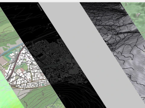 Cityscape Chur Switzerland 3D Model