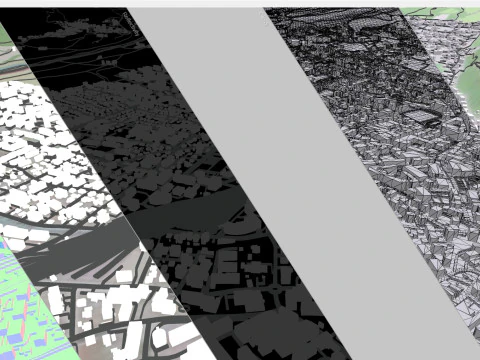 Cityscape Chur Switzerland 3D Model