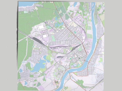 Cityscape Daugavpils Latvia 3D Model
