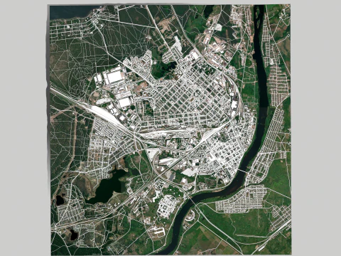 Cityscape Daugavpils Latvia 3D Model