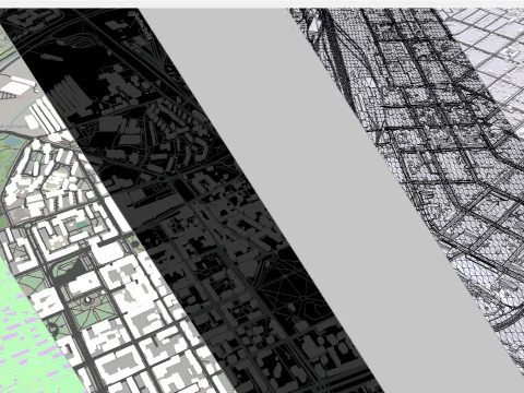 Cityscape Daugavpils Latvia 3D Model