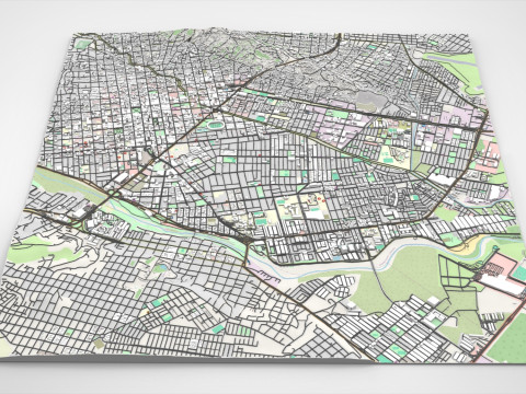 Cityscape Cucuta Colombia 3D Model
