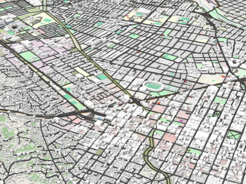 Cityscape Cucuta Colombia 3D Model
