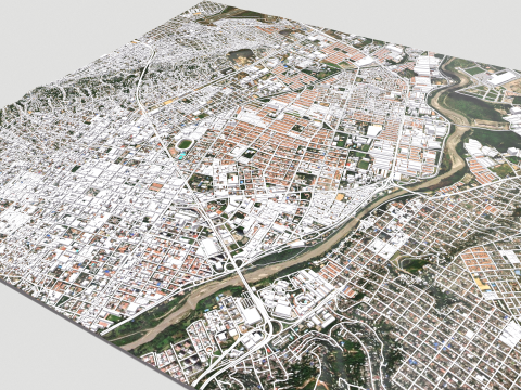 Cityscape Cucuta Colombia Modelo 3D