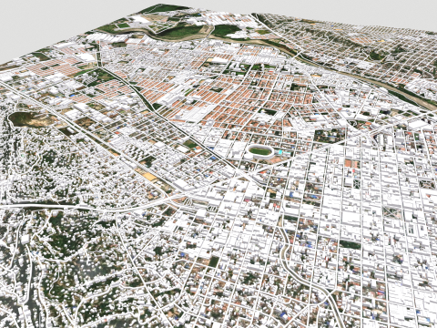 Cityscape Cucuta Colombia Modelo 3D