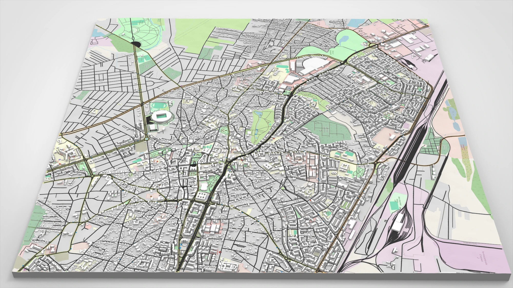 Cityscape Craiova Romania 3D Model .c4d .max .obj .3ds .fbx .stl .blend 